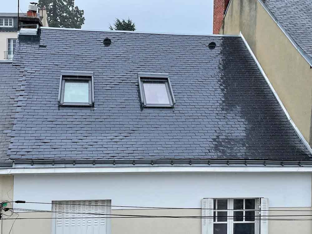 Après travaux de couverture en Sarthe