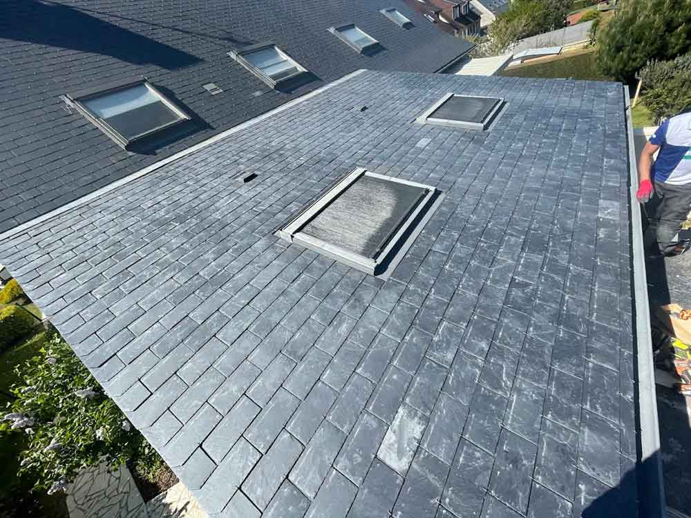 Après travaux de couverture en Sarthe